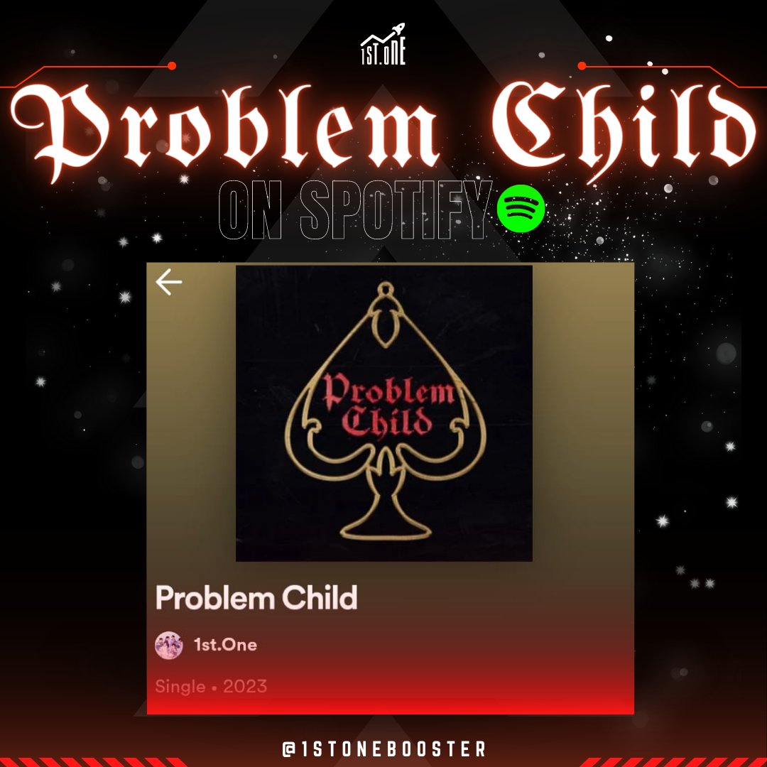 1STONE PROBLEM CHILD Official Audio is NOW available on SPOTIFY! <a href="/1stoneOfficial/">1ST ONE</a> 
💽shorturl.at/oryS2

Also, don't forget to stream the Official MUSIC VIDEO on YouTube.
📹youtu.be/FXEiP9iyhxI
