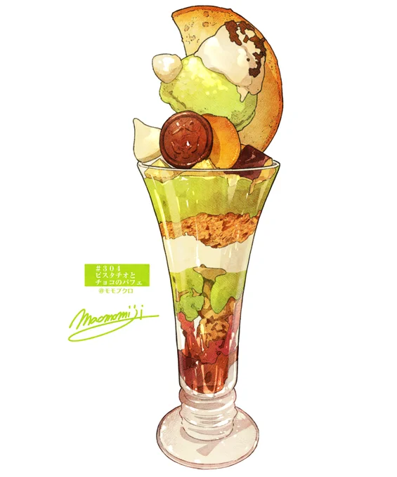 Day301-304,Delicious light green.美味しいライトグリーン 
