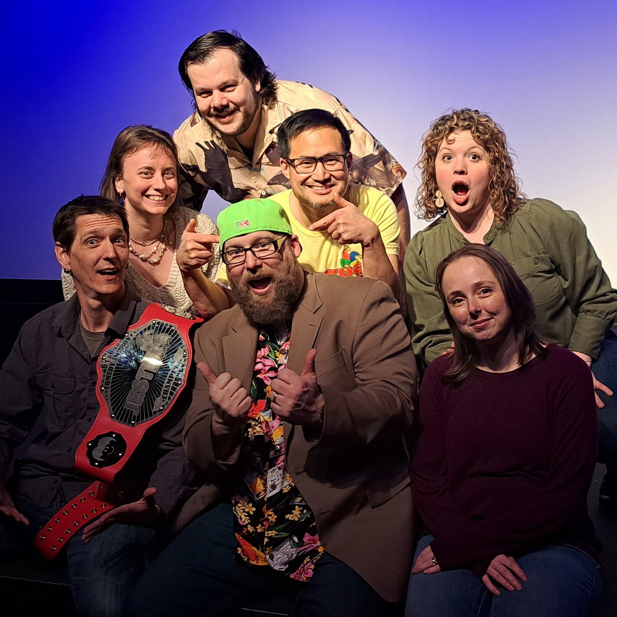 A gaggle of Jesters, post-show.