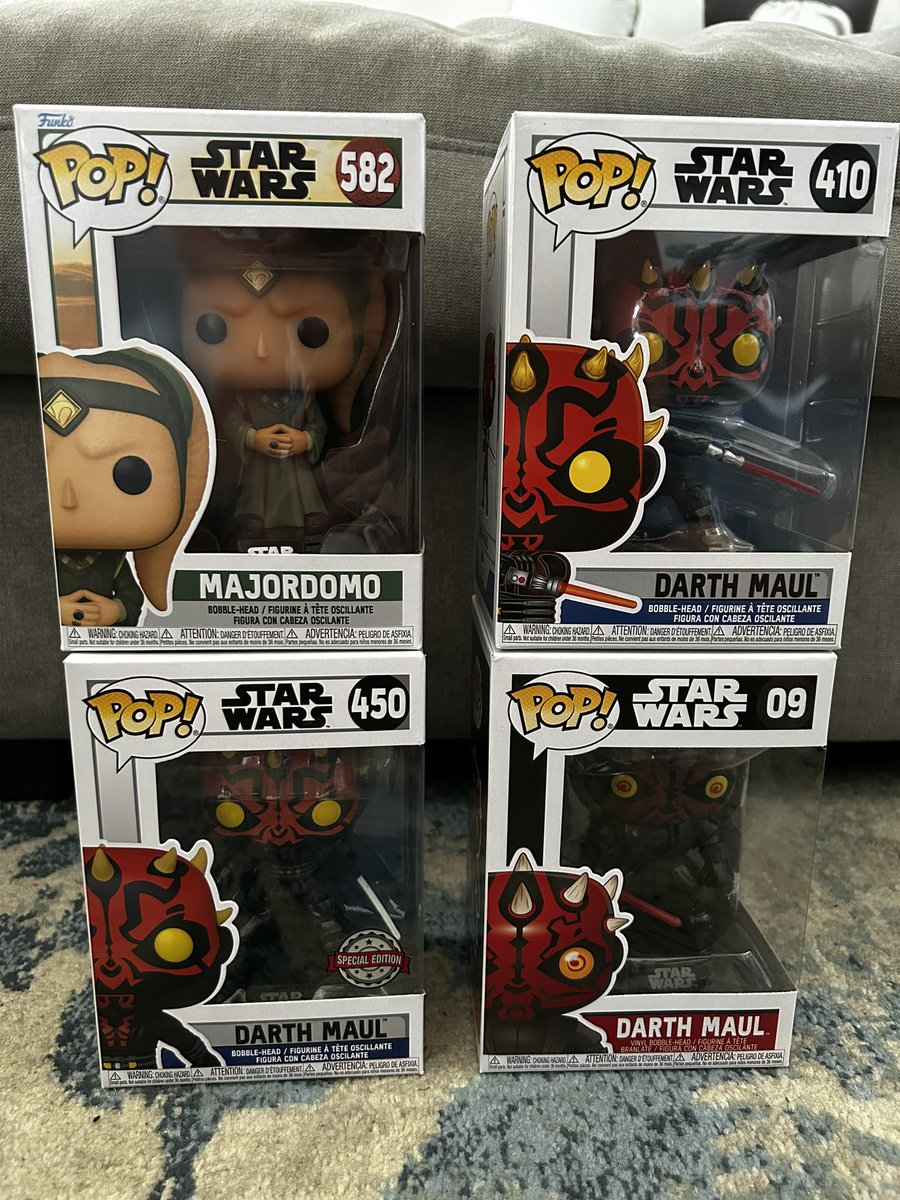 Smccauley075's tweet photo. New additions to my collection #starwars #TheCloneWars #stormtrooper #chewbacca #tuskenraider #sandtrooper #commandercody #anakinskywalker #darthmaul #DarthVader #majordomo #gamorreanguard #wookie #tarfful #emperorpalpatine #TheBookOfBobaFett #ROTJ #ROTS https://t.co/lEPsfR1hpS