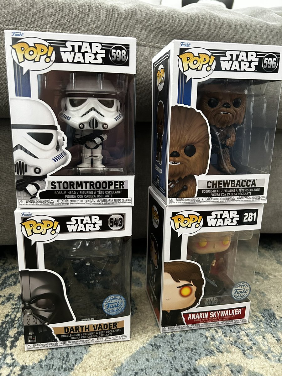 Smccauley075's tweet photo. New additions to my collection #starwars #TheCloneWars #stormtrooper #chewbacca #tuskenraider #sandtrooper #commandercody #anakinskywalker #darthmaul #DarthVader #majordomo #gamorreanguard #wookie #tarfful #emperorpalpatine #TheBookOfBobaFett #ROTJ #ROTS https://t.co/lEPsfR1hpS