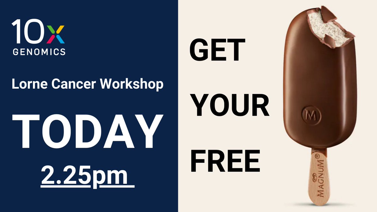mscienceaustnz's tweet photo. Today at @LorneCancer, not only will you be able to hear from @abbey_cutchin &amp; @c_chaffer, you can score yourself a FREE ice cream!!

Save your seat for @10xGenomics's 2.25pm workshop now:  https://t.co/EtkprT32s2

#LorneCancer #LorneCancer2023 https://t.co/761DscBJ8M