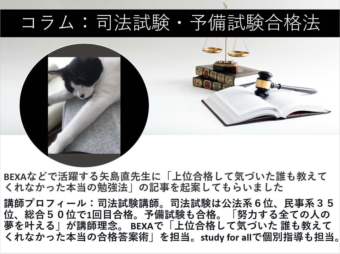 司法試験目指す人。司法試験専門の多数説の著者及び発行社