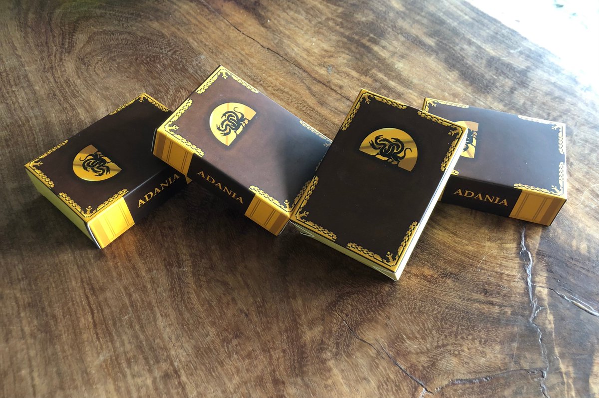 We're pleased to announce pricing for Adania Cards is now only 180 ADA per box thanks to $ADA rising! This includes the full game of 60 cards.

🔥Order here: forms.gle/gft1h6krpTAKkA…

🧙‍♂️How to play: adania.io/rules

#Cardano #tcg #CNFT #CardanoCommunity
