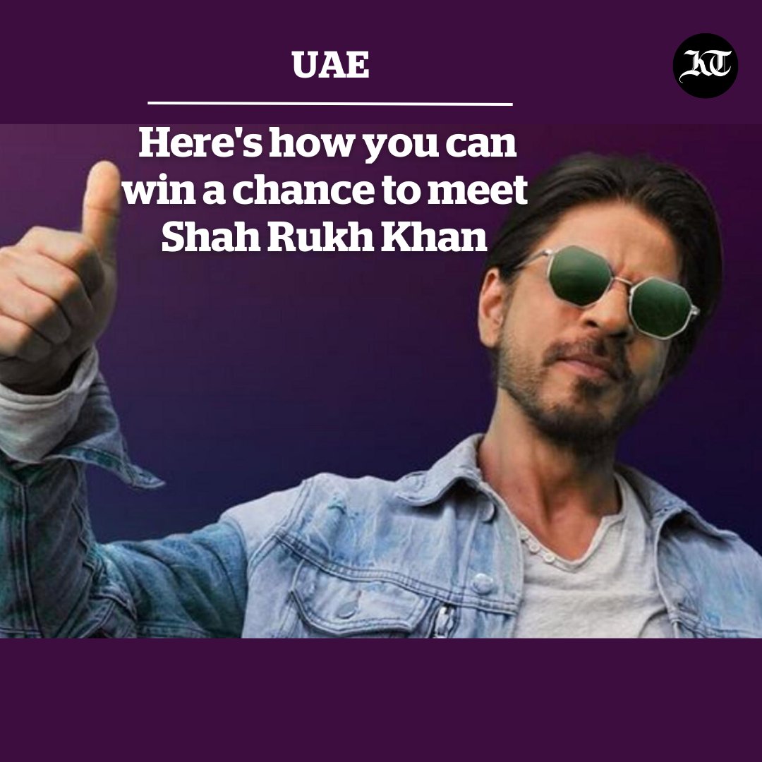 khaleejtimes's tweet photo. For those #UAE residents who are big fans of @iamsrk, here is a once-in-a-lifetime opportunity to fly to Mumbai to meet King Khan.
Check out the details here: https://t.co/VVGxHCm7SR
#ShahRukhKhan #Pathaam #SRK #Bollywood https://t.co/mcW2i0B9Fq
