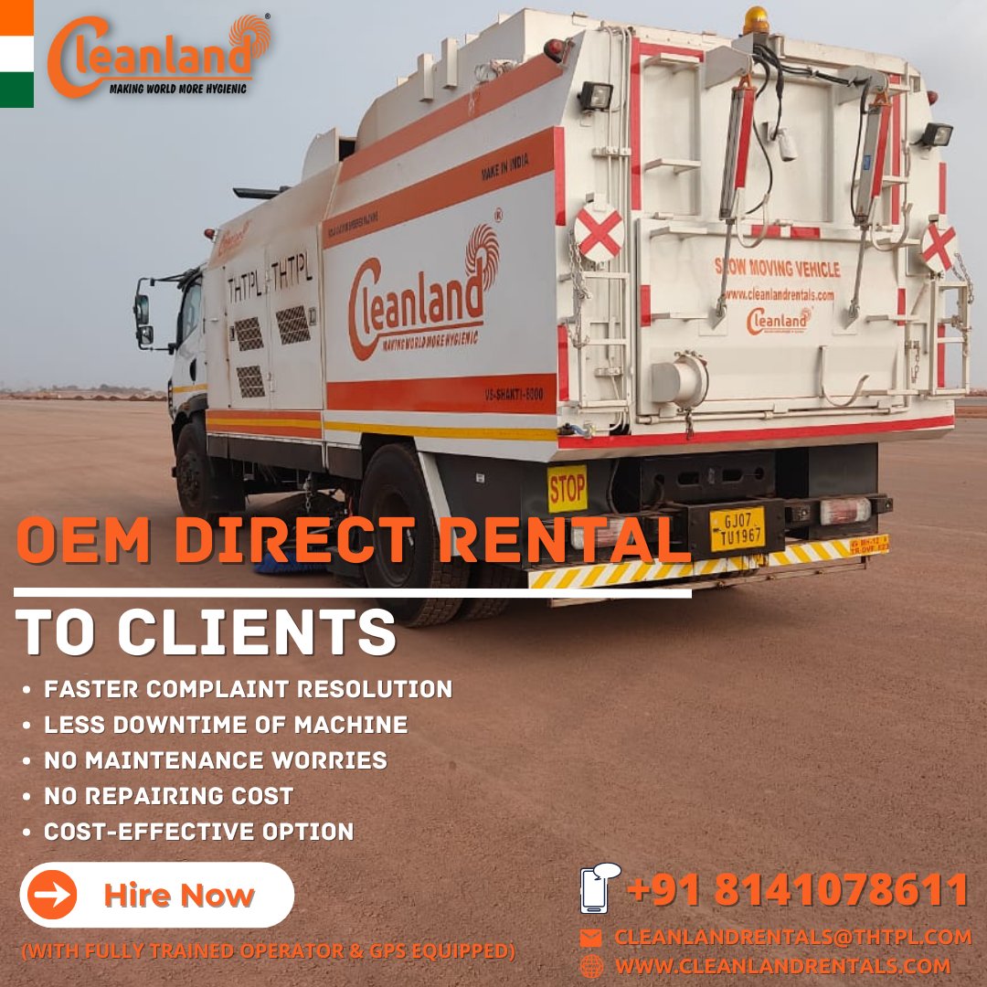 OEM DIRECT RENTAL TO CLIENTS

bit.ly/3JzNpkD

#HireSweeperTruck #StreetCleaning #HeavyDutyCleaning #IndustrialCleaning #CommercialSweeping #MunicipalServices #PowerSweeping #RoadCleaning #ParkingLotCleaning #OutdoorCleaning