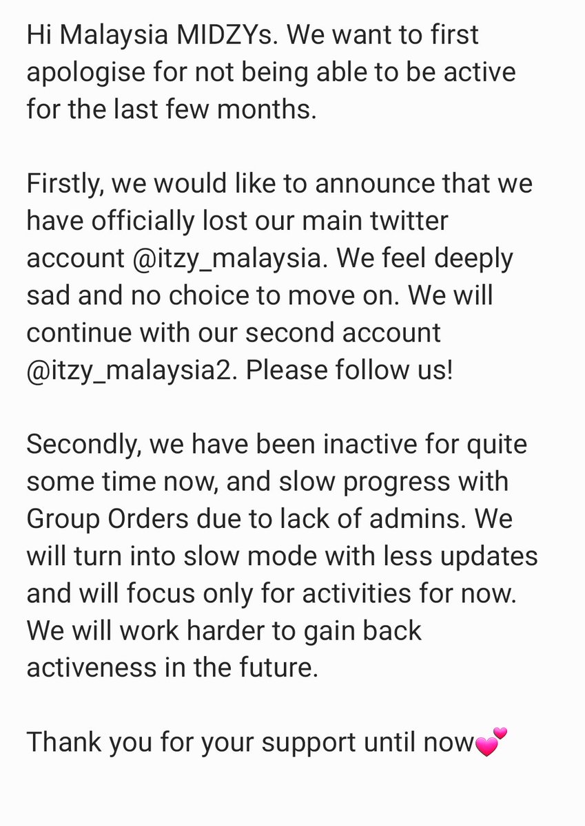 itzy_malaysia2's tweet photo. Hi MALAYSIA MIDZYs. https://t.co/JCyybgqpSJ