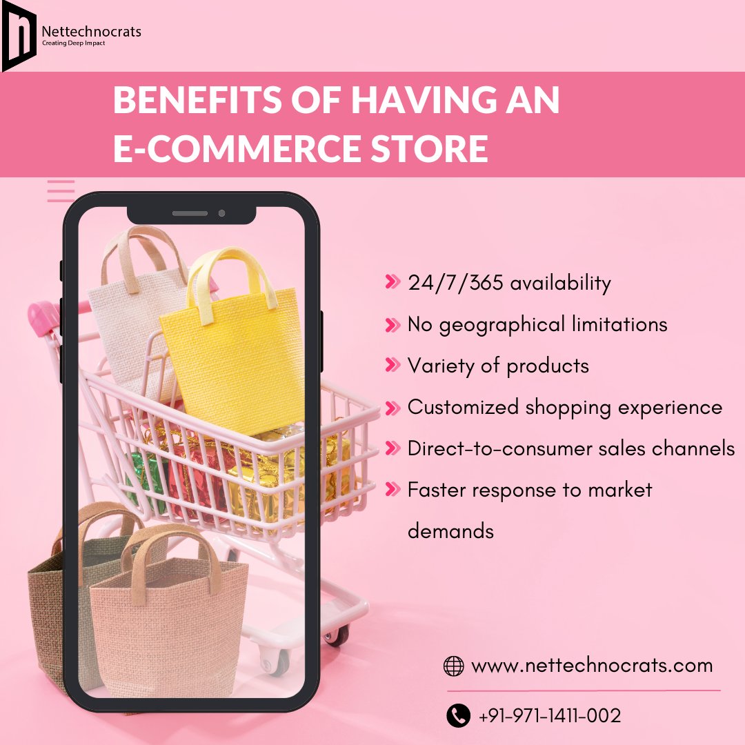 Nettechnocrats (@nettechnocrats) on Twitter photo E-commerce stores are a great way to diversify your customer channels and reach more people.
.
.
Contact Us: +91 971 1411 002
Mail Us: info@nettechnocrats.com
Website: nettechnocrats.com
.
.
#digitalmarketing #digitalmarketingagency #EcommerceTips #ecommercemarketing E-commerce stores are a great way to diversify your customer channels and reach more people.
.
.
Contact Us: +91 971 1411 002
Mail Us: info@nettechnocrats.com
Website: nettechnocrats.com
.
.
#digitalmarketing #digitalmarketingagency #EcommerceTips #ecommercemarketing