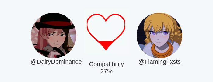 My love compatibility with <a href="/FlamingFxsts/">🔥Yᴀɴɢ Bʀᴀɴᴡᴇɴ Xɪᴀᴏ-Lᴏɴɢ🔥</a> is 27%

Calculated with funroundy.click/lovecalculator…

⠀