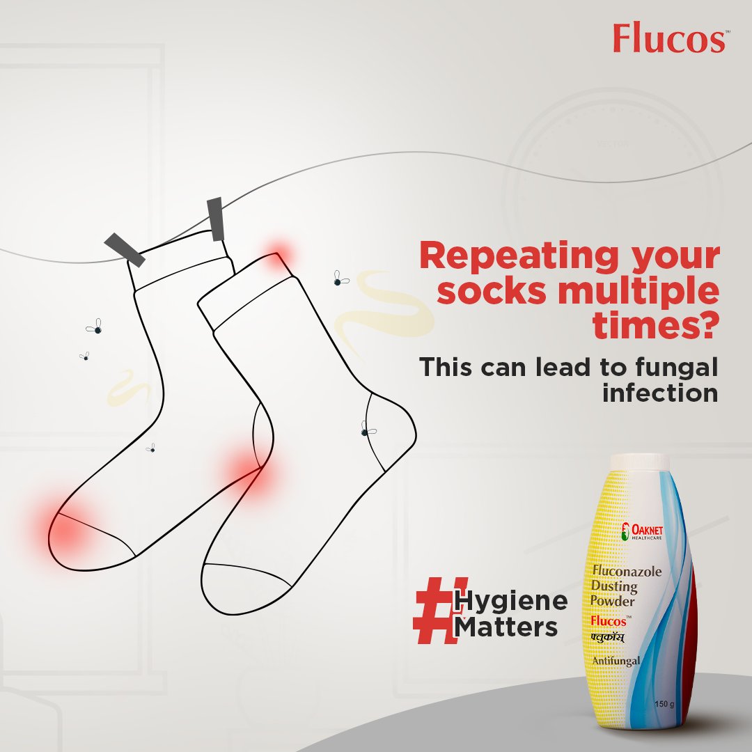 FlucosDP's tweet photo. Using a fresh pair of socks helps keep you fungal-free.

To know more, visit us at
https://t.co/8fGa5O8VBY

#FungalInfections #FlucosDustingPowder #TreatFungalInfection #LiveFungalFree #HygieneMatters https://t.co/bdWxniJ27K