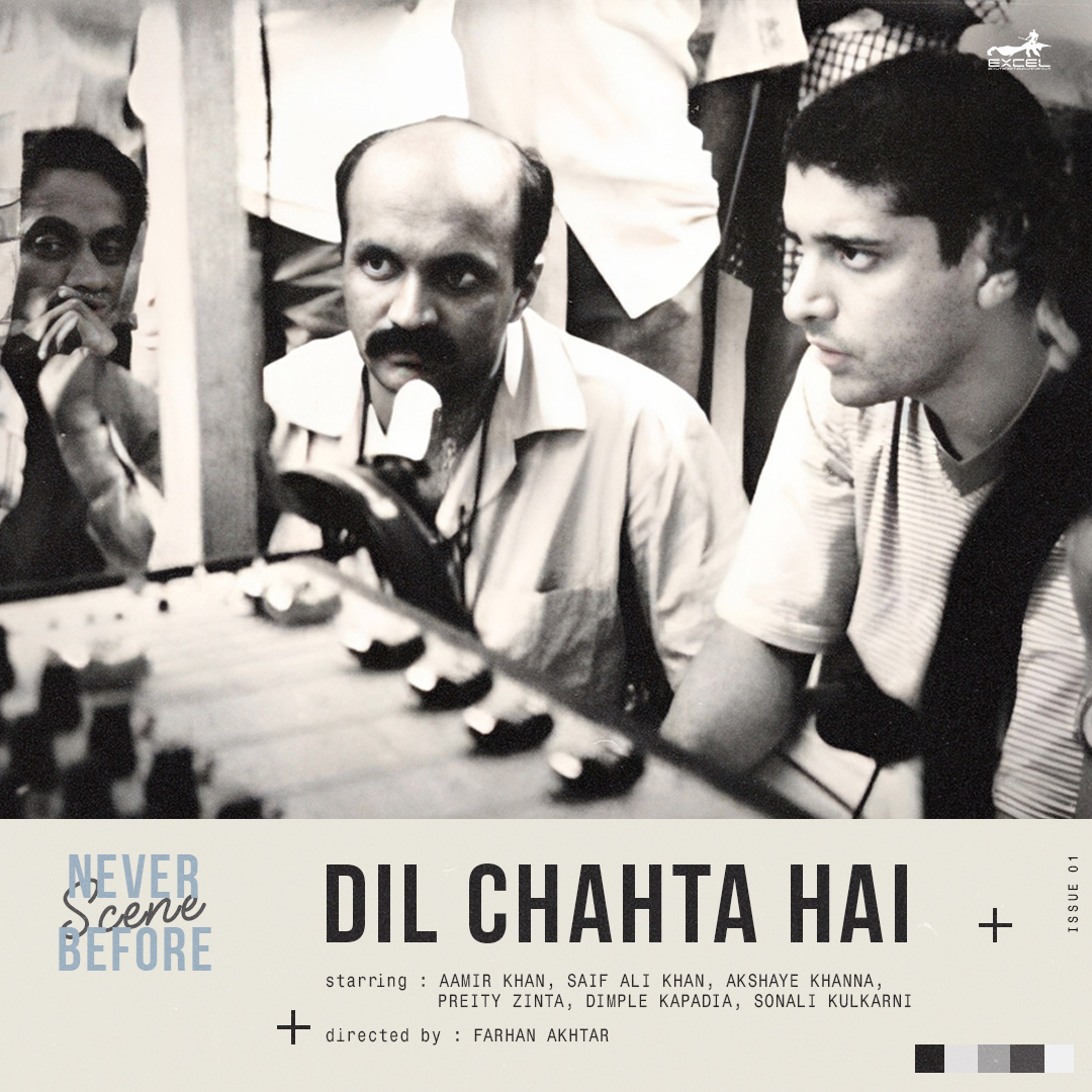 excelmovies's tweet photo. Witness the magic of @FarOutAkhtar on the sets of #DilChahtaHai 

#NeverSceneBefore 

Pic Courtesy: Ravichandran 

@realpreityzinta @sonalikulkarni @ritesh_sid #AamirKhan #SaifAliKhan #AkshayeKhanna #DimpleKapadia 

#ExcelMovies https://t.co/fQtKlBrQmG