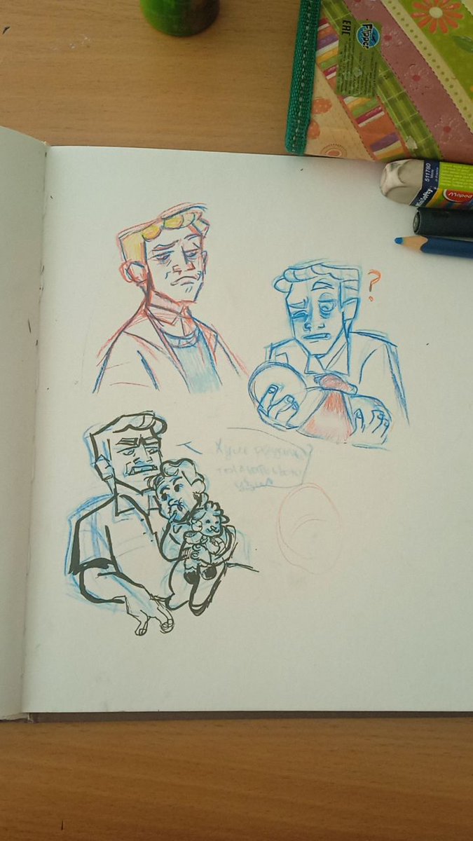 BuffoonTOON2's tweet image. А ещё забыл что у меня есть этот большой, огромный скетчбук 🥱🥱🥱