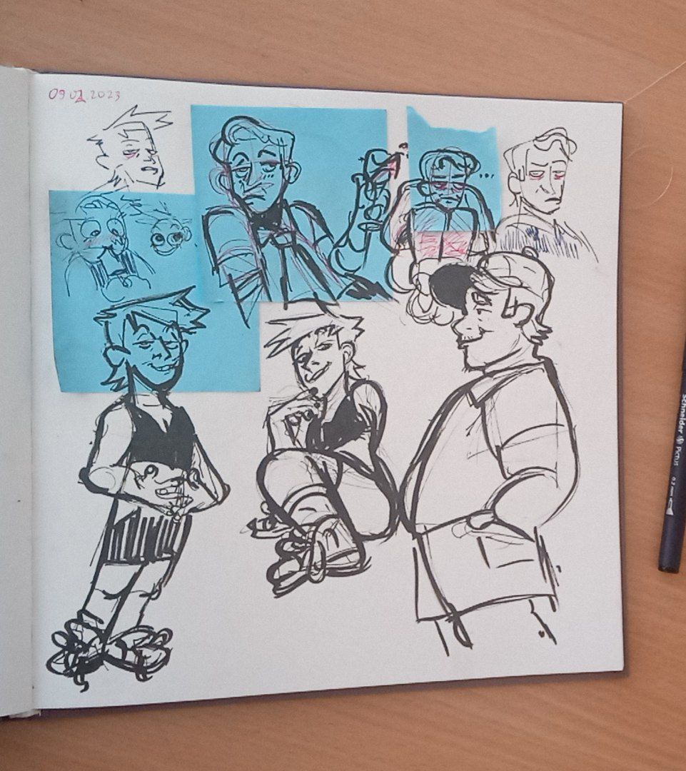 BuffoonTOON2's tweet image. А ещё забыл что у меня есть этот большой, огромный скетчбук 🥱🥱🥱