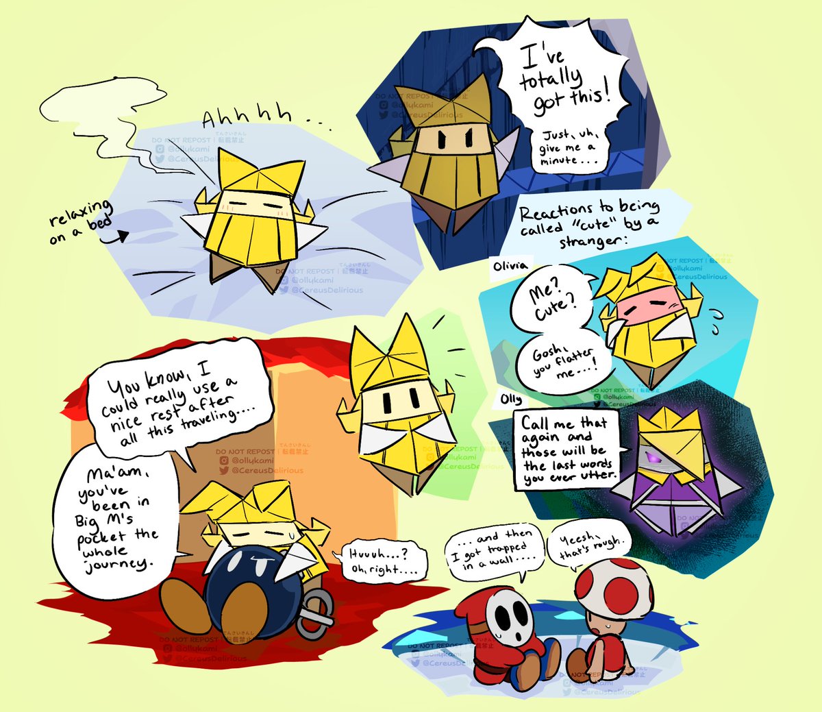 hahahaha. Hi. makes canon pmtok art for the first time in ages
I promise i still love them i draw pmtok every chance i get but i hardly draw in general
#pmtok #papermariotheorigamiking #papermario #supermariorpg #origamiking #オリキン #ペーパーマリオ #ペーパーマリオオリガミキング