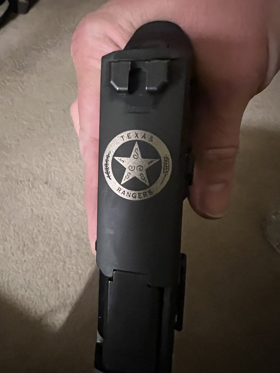 LaramieRamJay's tweet photo. Also got my new Lmtd Ed. Sig Sauer P320 Texas Rangers commemorative firearm. #2A #2AShallNotBeInfringed #nramember #gayswithguns #sigsauerp320 #gayrepublican https://t.co/QYLOObR2Jc