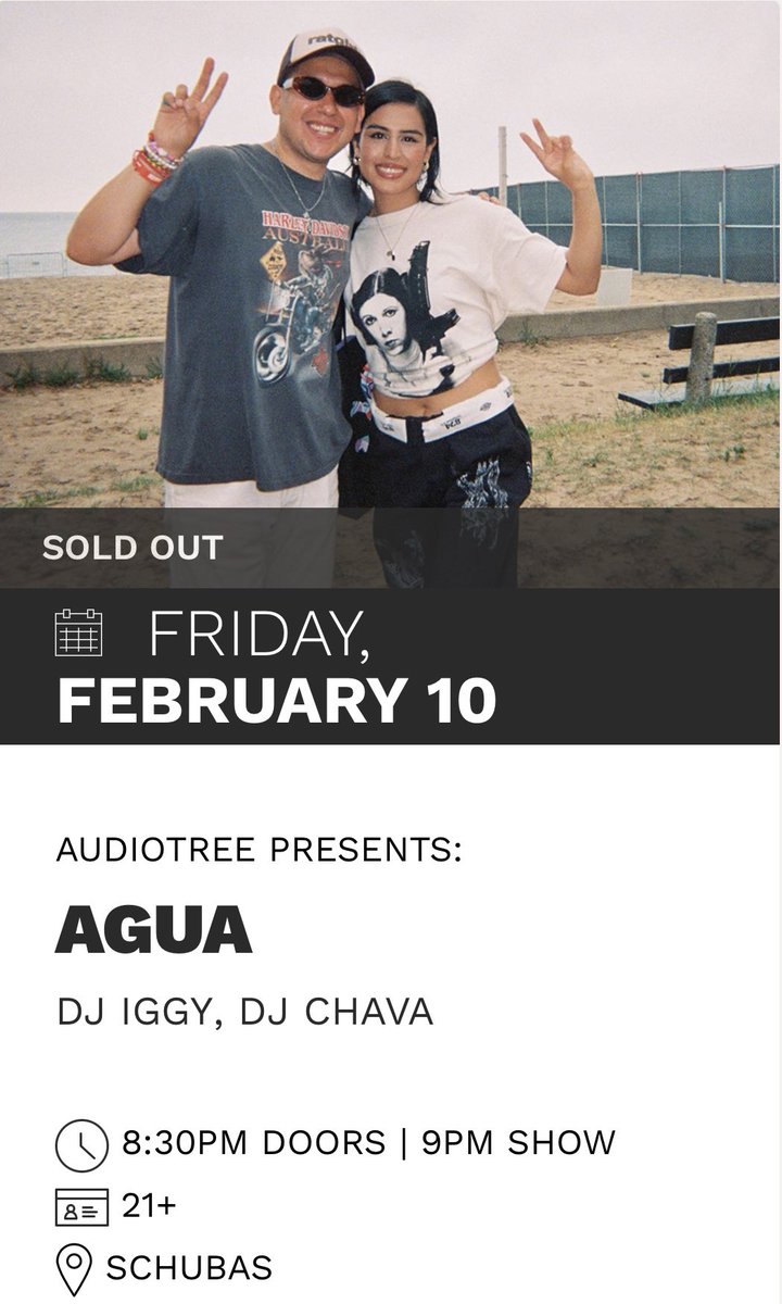 See you tonight Chicago! Sold out show at <a href="/Schubas/">Schubas</a> • 9pm 🫧