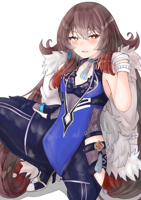 最強のピックアップを記念して悪魔合体!!!
さすたお...何でも似合う女...

#原神
#GenshinImpact 
#胡桃 