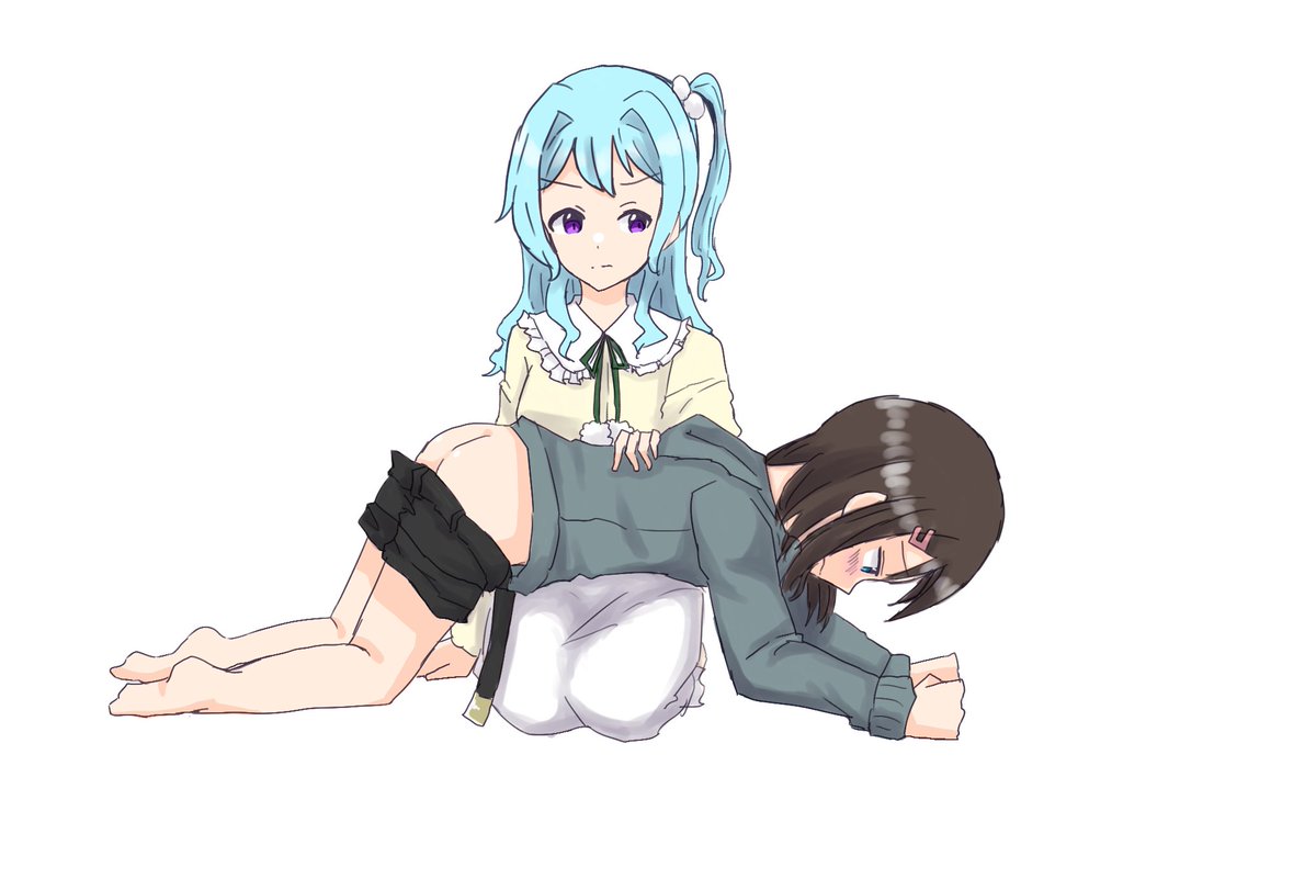 奥沢美咲 「#このタグを見た人は推しの初描きと現在の絵を載せる ←5年前   今月描いたやつ」|まなお🐾女神様…ですか？Kindle他にて配信開始！のイラスト