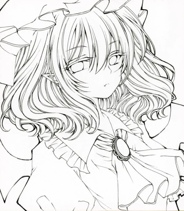 これが、こうなって、こう!レミリアお嬢様#東方Project#コピックイラスト 