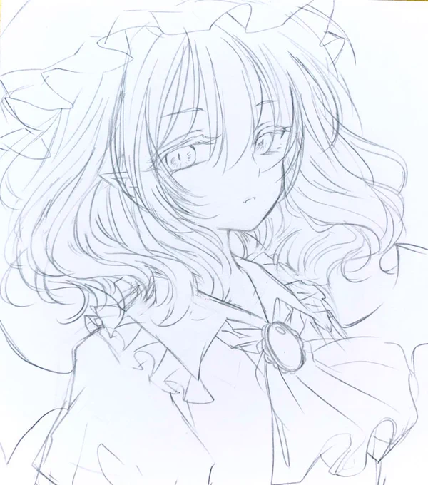 これが、こうなって、こう!レミリアお嬢様#東方Project#コピックイラスト 