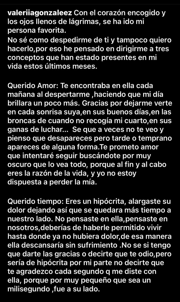 blanca_mlsb's tweet photo. El texto de la hija de Hilda…❤️‍🩹 está vida es muy injusta. https://t.co/IPbZWhKSSx