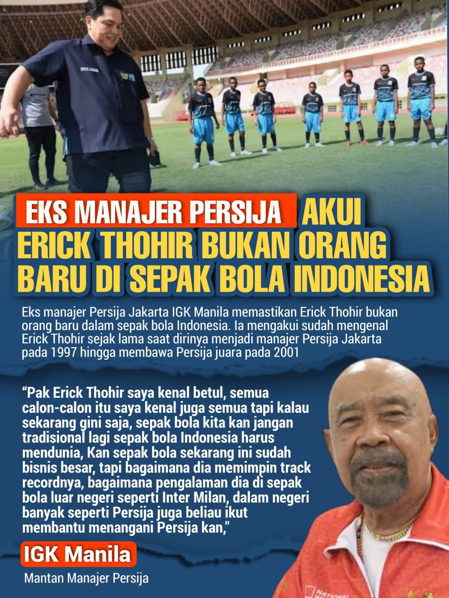 sunghoonplay's tweet photo. Pak ET berjasa dalam kemenangan persija dalam liga indonesia tahun 2001, beliau Bukan Orang Baru #KiprahET https://t.co/eXpKKA9dJu