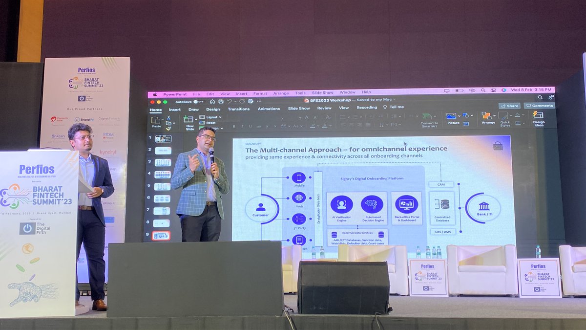TeamSignzy's tweet photo. Yesterday, on the second day of #BharatFintechSummit 2023, @ankitratan, CEO &amp; Co-Founder, #Signzy, took a session explaining how Signzy enables banks to focus on revolutionizing the #onboarding experience.

#fintech https://t.co/TbTf8ihlzK