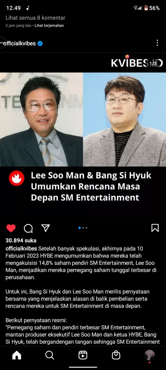 whynfnnd's tweet photo. Daripada war ga jelas liat noh bang si yuk sma Lee sooman bahas masa depan, udah deh jangan war, lagian ini masalah hybe sama sm bukan ranah fans buat ikutan, ga malu apa idolnya bestian, pemilik agensi bestian, fandom sering war, klo gw daripada war mending nunggu bts exo collab https://t.co/E2uIyHg0vi