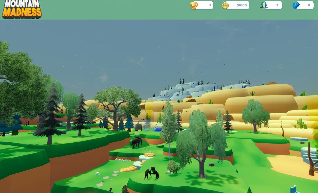 mountainmadgame's tweet photo. Adding a few animals to create moving obstacles and even chimpanzees to steal your food!

#rpg #casualgameing #IndieGame #unity3d #gamedev #madewithunity #indiedev #indiegamedev #gamedevelopment #gamedesign #indiegames https://t.co/EcsaDjmFHy