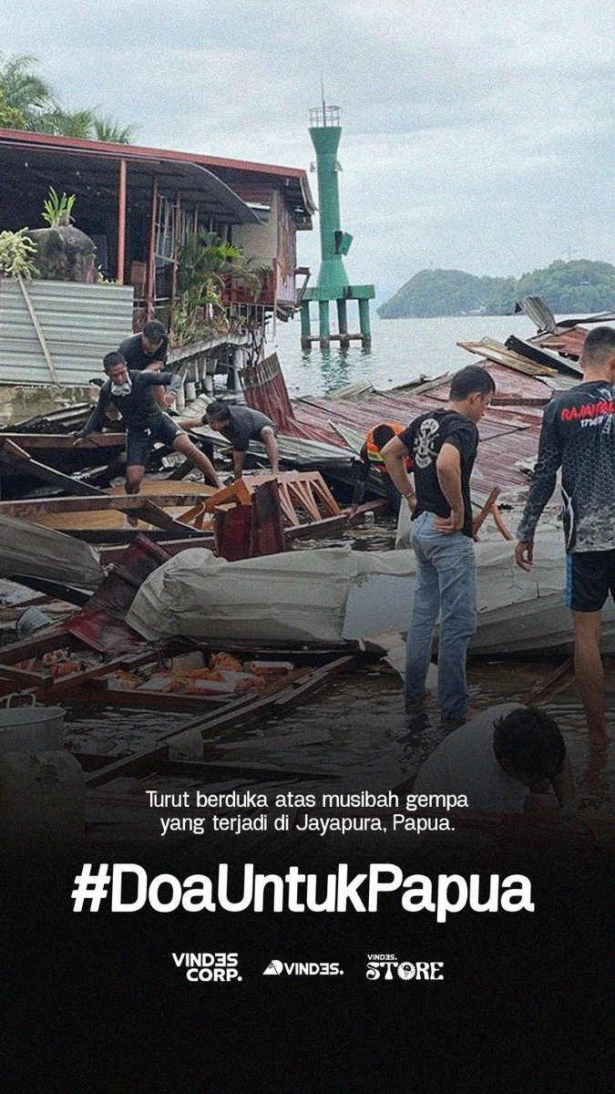 Turut Berduka atas musibah gempa yang terjadi di Jayapura, Papua #PrayForPapua 🙏

#Vindes