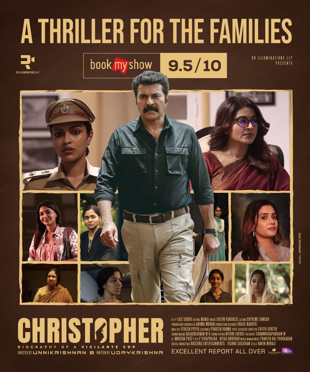 A Perfect Thriller For the Weekend ❤️‍🔥

Watch #Christopher with your family 
🎟 m.tktnew.com/tPBYPfvWZNtik1…

#Mammootty @mammukka @unnikrishnanb @trendytollyPR