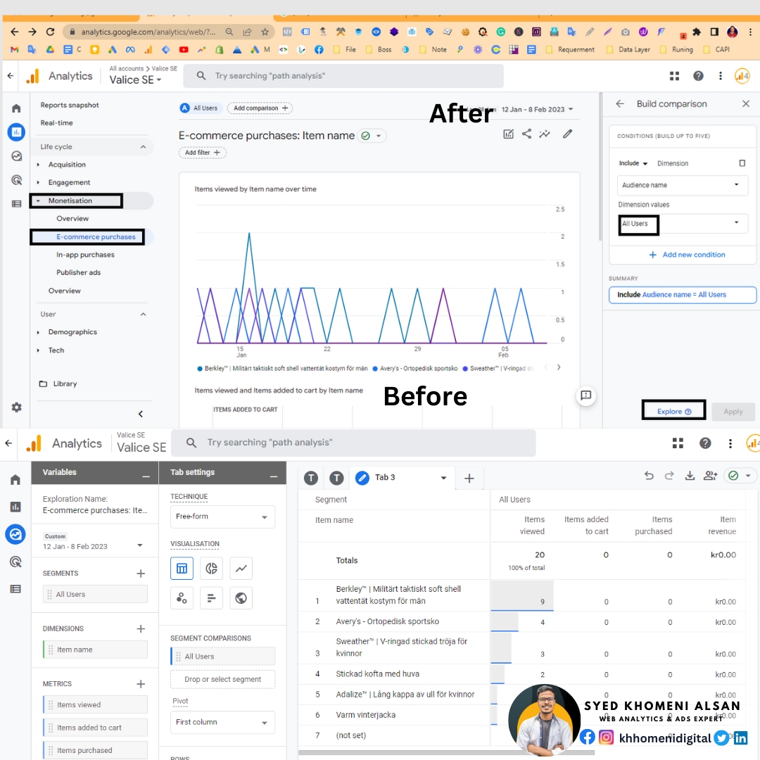 thedatametrics's tweet image. 🎯The best place to segment, deepen and analyze your website data in #GA4 is the Explore section
More info here Linkedin: rebrand.ly/GA4-is-the-Exp…
#GA4 #GoogleAnalytics
#WebAnalytics
#DataAnalytics
#Analytics
#DigitalMarketing
#MarketingData
#DataDrivenMarketing
#GA4Insights