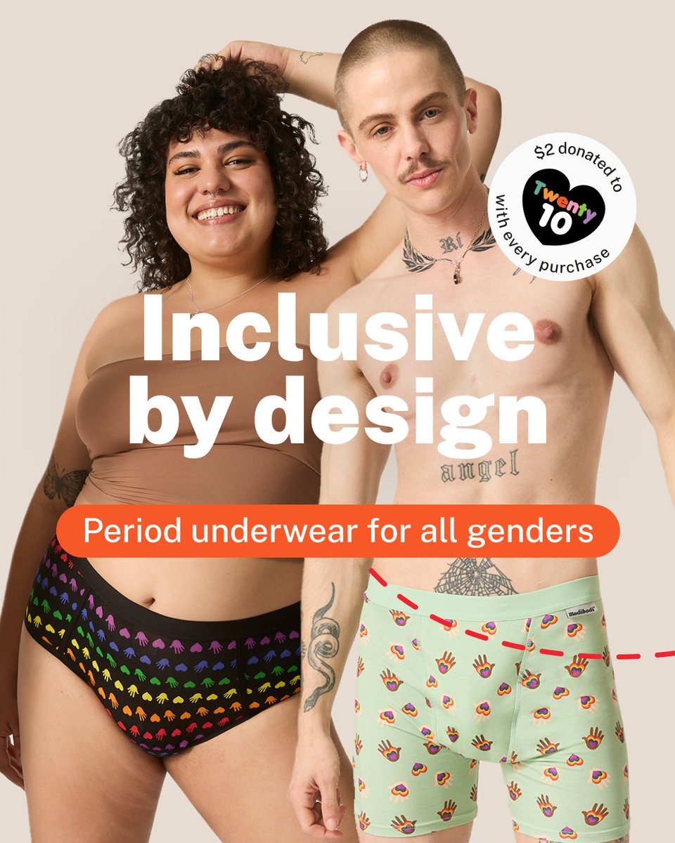 Modibodi is for every body, which is why we’re SO proud for you to meet our All-Gender Collection of period underwear. Made to be worn and loved by all people who menstruate. modibodi.com/pages/all-gend… #allgender #modibodi