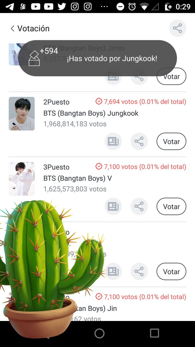 Crazy184ever's tweet photo. @YTarmyMx @BTS_twt Evidencias #NopalitosTeam 🌵

#BTS #방탄소년단 @BTS_twt https://t.co/R4bzZTyIfW