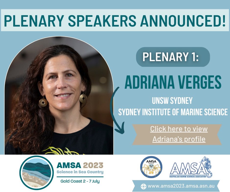 Get those abstracts in and come to #AMSA2023 to hear from outstanding plenary speakers, including Professor Adriana Verges @adriatix