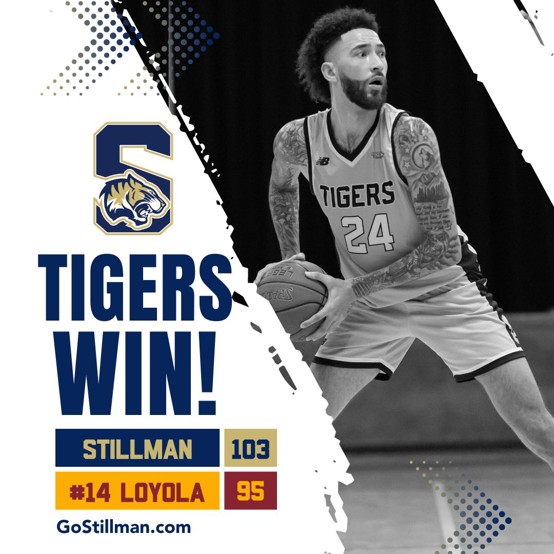 GoStillman's tweet photo. 𝙈𝙀𝙉'𝙎 𝘽𝘼𝙎𝙆𝙀𝙏𝘽𝘼𝙇𝙇
@StillmanCollege Knocked Off No. 14 Loyola in 2OT Behind 30-Point Performances from Khalil Johnson (32pts) &amp; Bailey Talley (30pts/21reb)

📰https://t.co/q0KFV279dj

NEXT: Stillman (15-11, 11-7) travels to #17 Faulkner on Feb. 14.

#NAIAMBB #HBCU https://t.co/e0xlQKFGj7