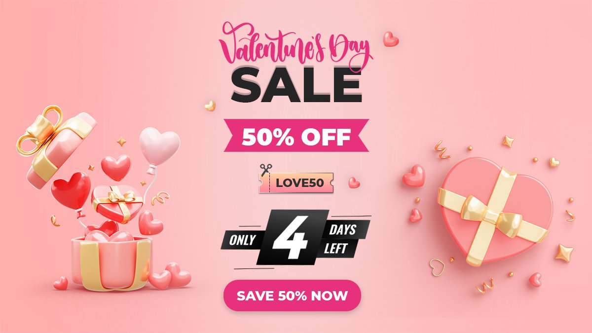Grab 50% Off on #Marketplace Clone Scripts @SangVishTech - Hurry, Offer Ends in 4 Days!  

Unlock 50% Savings by Using Coupon Code: LOVE50

Buy Now: sangvish.com/vip-membership…

#migrateshop #valentinesdaysale2023 #valentinesdaysale #sale #business #startups #clonescript #Trending