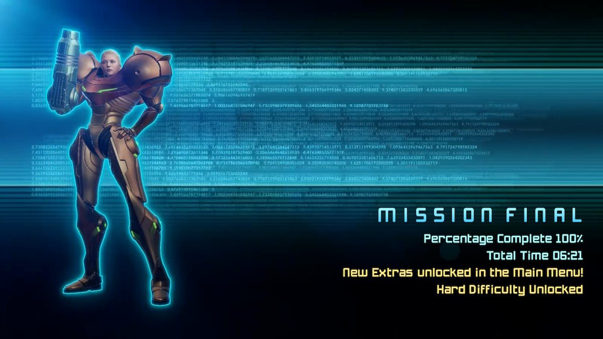 TACMON1's tweet photo. First playthrough done, what a good remaster. I only had like two complaints overall. #MetroidPrimeRemastered #NintendoSwitch https://t.co/YJNQwOEn4x