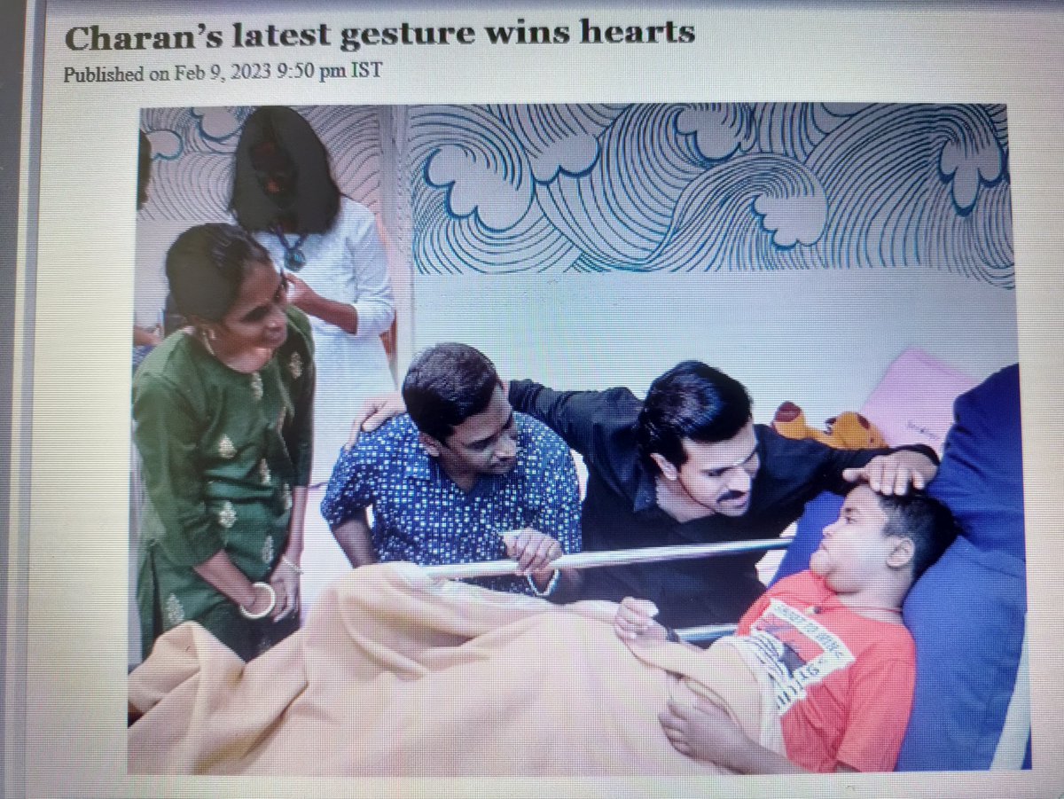 Team <a href="/MAWIndia/">Make-A-Wish India</a> sincerely thanks <a href="/AlwaysRamCharan/">Ram Charan</a> sir for making time from his busy schedule to fulfill wish of a child with a critical illness at <a href="/sparshhospice1/">sparshhospice</a> and giving him hope, strength and joy. 123telugu.com/mnews/charans-…
#RamCharan #MakeAWish #MakeaWishFoundation #volunteer