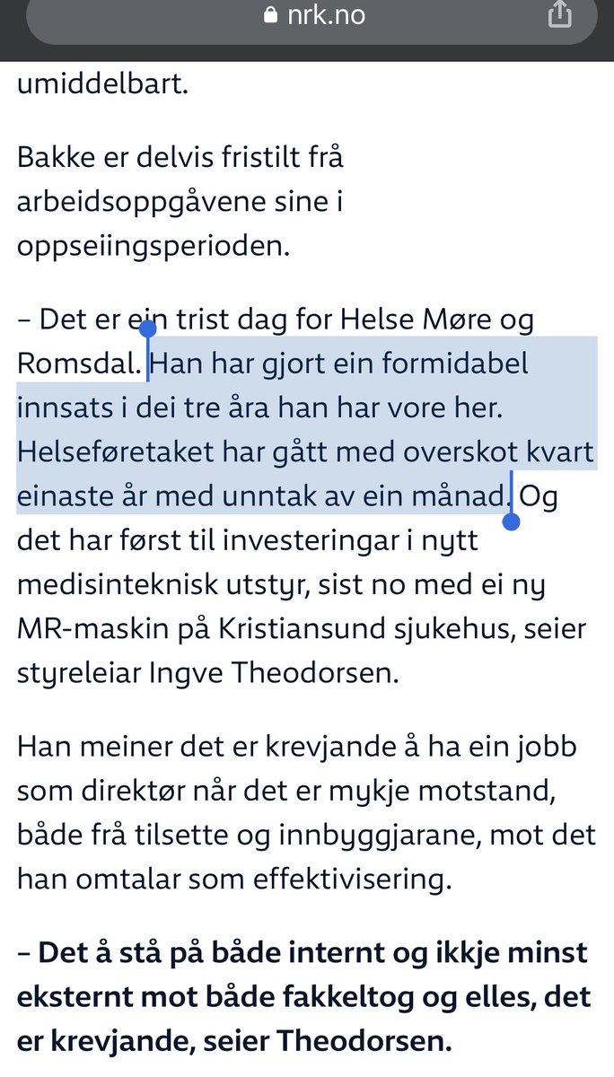 jorgenflor's tweet photo. Leder i helseforetak takkes av. Høydepunktene inkluderer økonomisk overskudd hver måned og det å «stå i mot» internt og eksternt. Ja, også en ny MR-maskin da, som en slags faglig parentes. https://t.co/Oci7Cu0vhY
