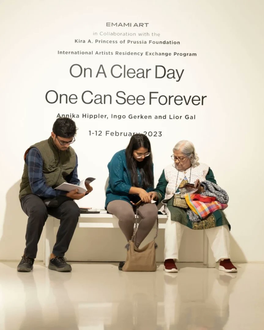 Last chance to visit "The Crowd and Its Avatar" by K.S.Radhakrishnan &amp; "On A Clear Day, One Can See Forever" by Annika Hippler, Ingo Gerken and Lior Gal.

Last day - 11th February
Time: 11 a.m - 7 p.m

#sculpture #artexhibition #contemporaryart #artsociety #artcommunity