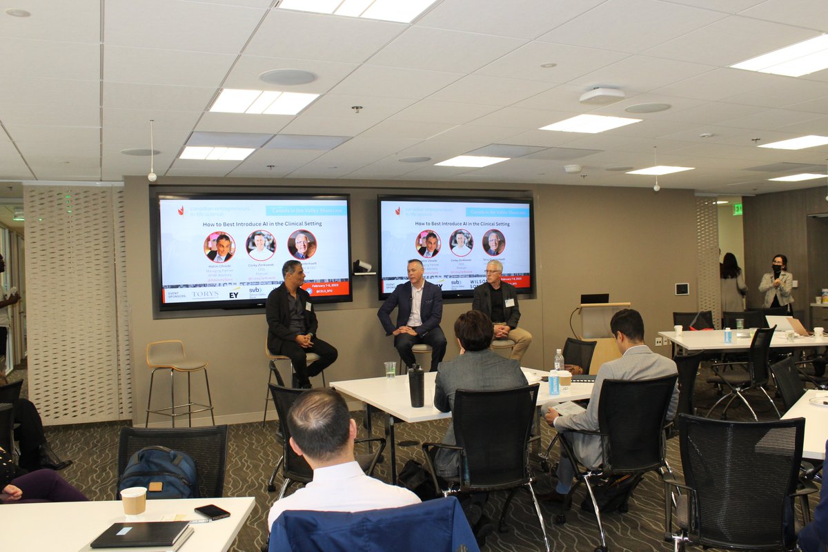 How has #aiforhealth evolved in the last 20years &amp; how are the big strategics adopting it? Very unique insight from <a href="/CoreyZankowski/">Corey Zankowski</a>  and @TerryDuesterhoeft. The <a href="/CELS_SFO/">CELS-SFO</a>  #canadalifesciences #showcase was a unique opportunity 2 gather execs, strategics, VCs &amp; innovative startups