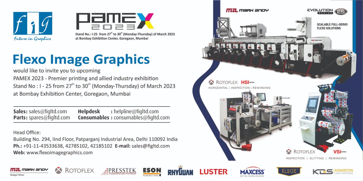 We are participating in Pamex 2023 Mumbai, India.