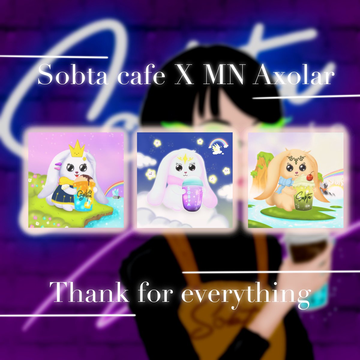 SunAxolar's tweet photo. เหลือเพียง 2 ตัวแล้วน้า กับ คอลเลคชั่น Sobta cafe x MN axolar
ชึ่งเป็นคอลเลคชั่นที่สองท่าสังเกตุดีๆจะแอบใส่น้องคอลเลคชั่นแรกนั่งแอบอยู่ห่างๆ 
มิ้นท์ได้เลยที่นี่บิทคับเอนเอฟที https://t.co/ck4qMTGMWQ
ขอบคุณนะ
#NFTs #NFTCommunity #bitkub #Nftthailand https://t.co/wZQAMpTRHa