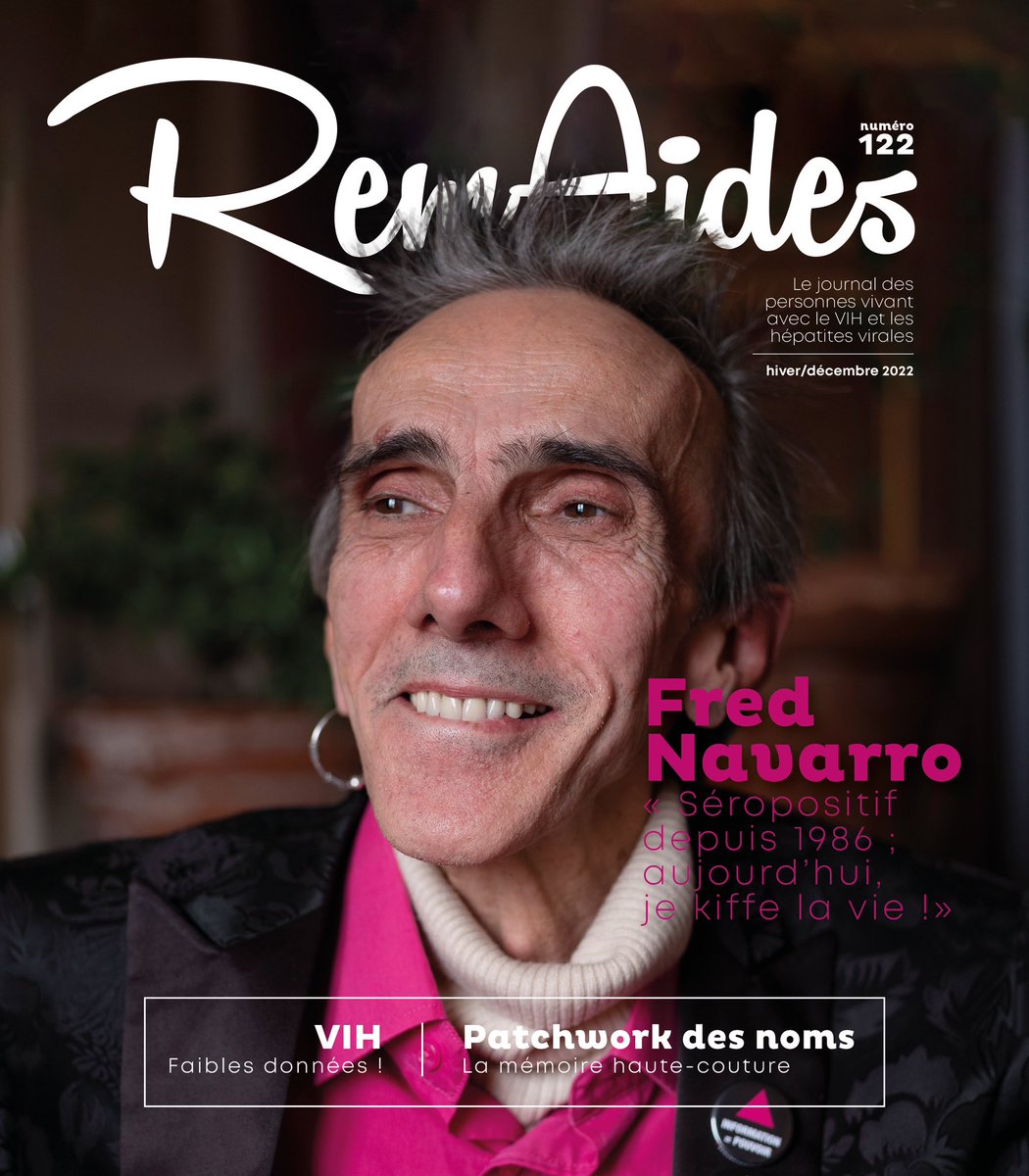 ActuRemaides's tweet photo. #Remaides 122 (hiver 2022) sort fin février. 

En Une, Fred Navarro (@Navarro5Fred ), activiste militant et ancien président de @actupparis. 

Interview : @Fred_Colby 
Photos : @ZaghianNina 

Pour vous abonner gratuitement 👇https://t.co/ZsTf9JiuJt https://t.co/2cdH6LO4ao