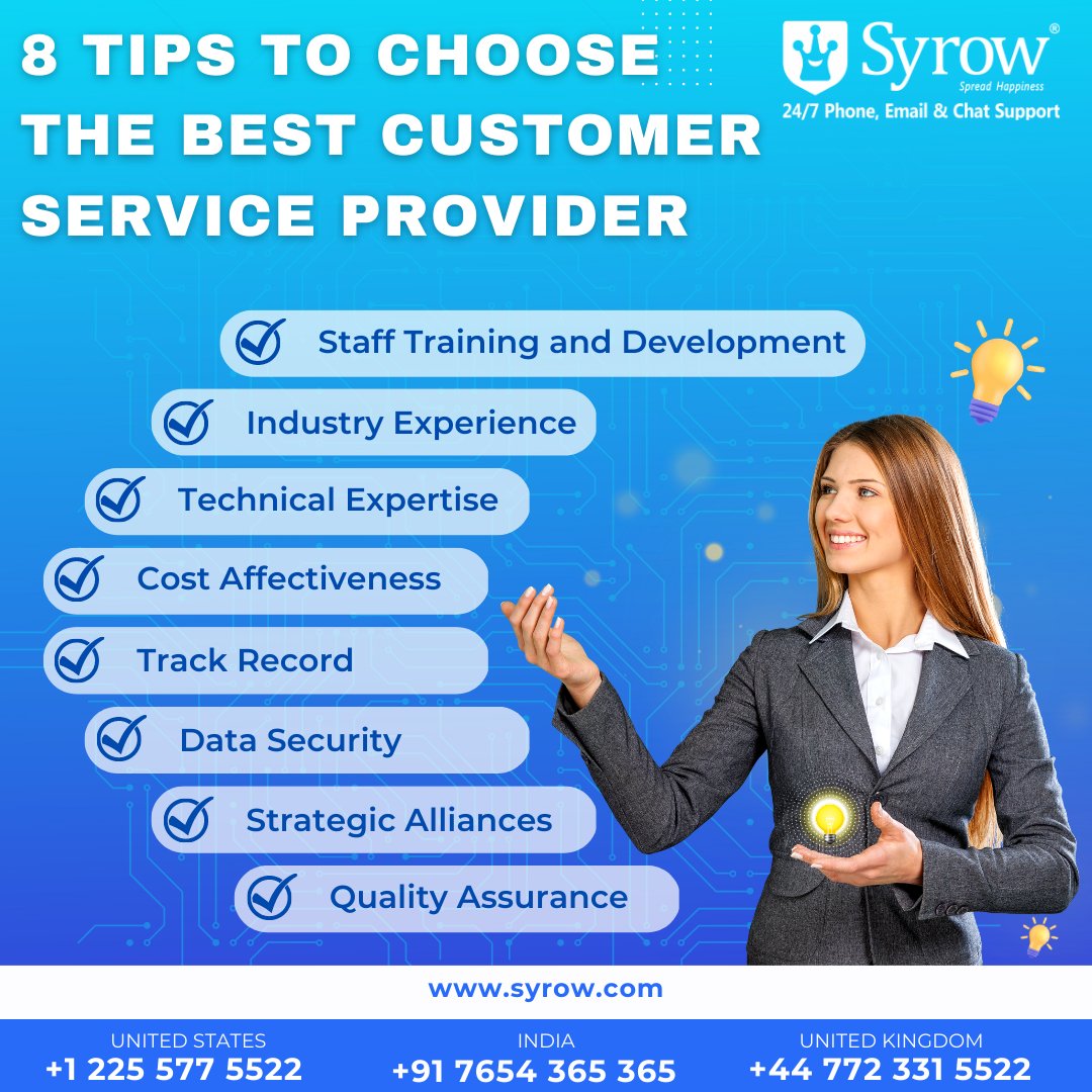 It is very important to choose the best customer service provider for a company because there are many factors involved in it such as brand reputation, customer loyalty, customer expectations etc.  
Visit us : zcu.io/m92H
#syrow #customerservice #customerserviceweek