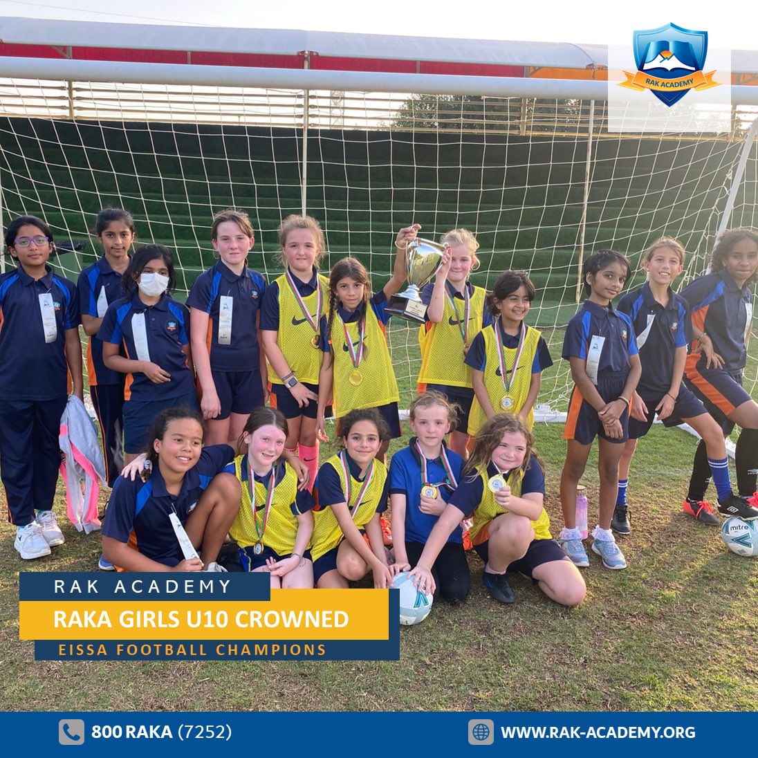 rakacademy_raka's tweet photo. Champions are not just made on the field, they're molded by the hard working, determination and teamwork displayed by our amazing students! ✨
#Rakacademy #rasalkhaimah #uae #uk #edu #moe #education #EISSA #admission #school #students #GirlPower #Champions #Victory #Football https://t.co/z3XZboKWUN