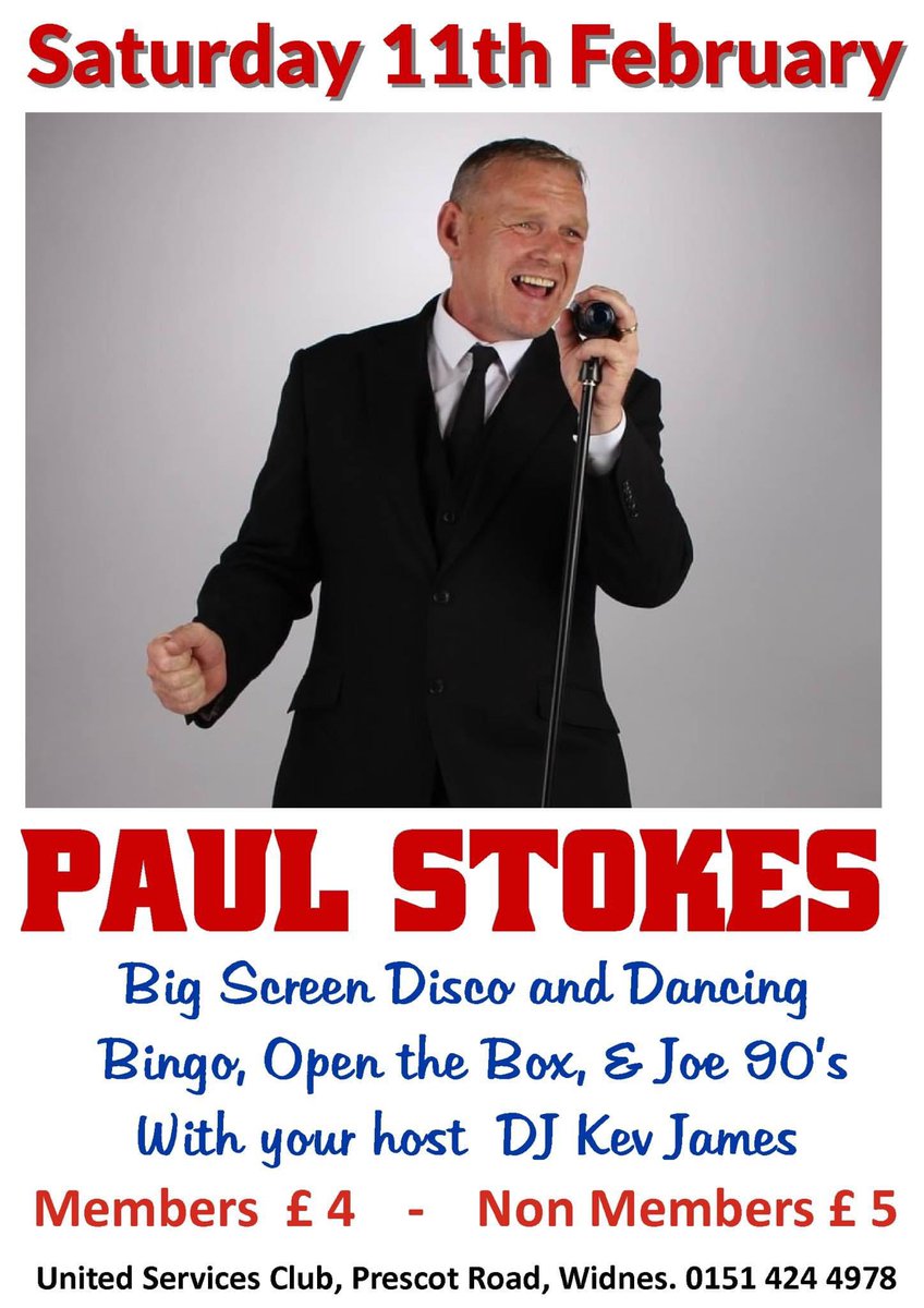 This #saturdaynight #paulstokes #live <a href="/uscwidnes/">WIDNES U.S.C.</a> #unitedservicesclub #widnes #halton #soul plus #disco