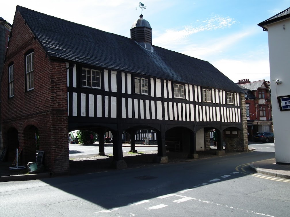 Wandering Britain - Old Market Hall, Llanidloes, Montgomeryshire, built 1600, unique in Wales. Close to centre of Wales. 1st town on River Severn #Wales #INeverKnewThat #BestofBritain #VisitWales #VisitBritain
