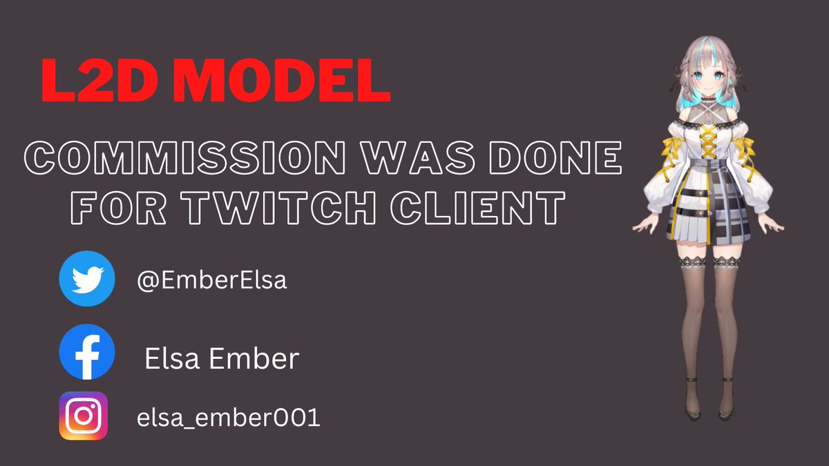 L2D Model 
Commission Was Done For Twitch Client❤ 

 #Vtuber #Vtubers #VtuberSupport #VtubersUprising #lewdtuber #VtubersEN #pngtuber #PHVtuber  #twitch #TwitchAffilate #artcommission #SmallStreamersConnect #PNGtubers #streaming